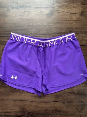 Under Armour Violet Women’s Athletic Shorts with Branded Waistband